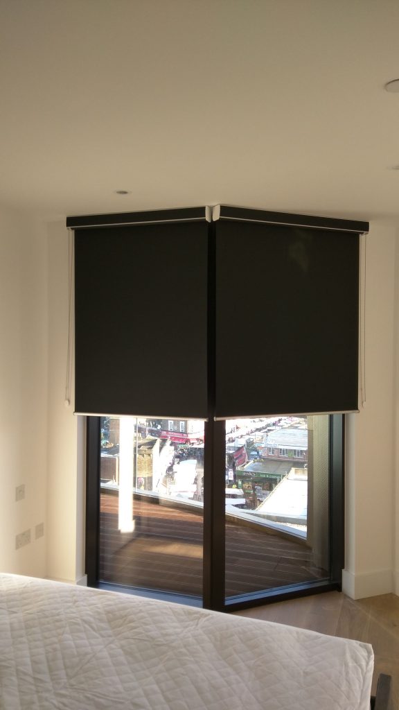 blackout blinds blackout roller blind with matching pelmet fitted