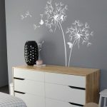 Dandelion Wall Decal With Butterflies Nursery Wall Decal Wall Sticker Wall Decor Wall Art Removable Vinyl Wall Decal Sticker Art -AM026