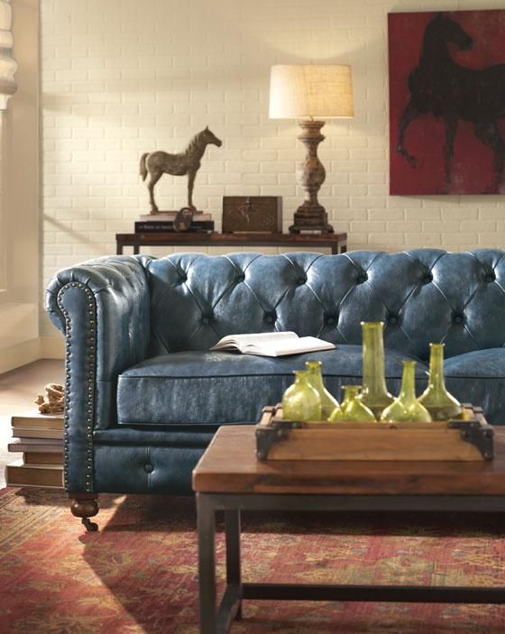 Home Decorators Collection Gordon Brown Leather Sofa