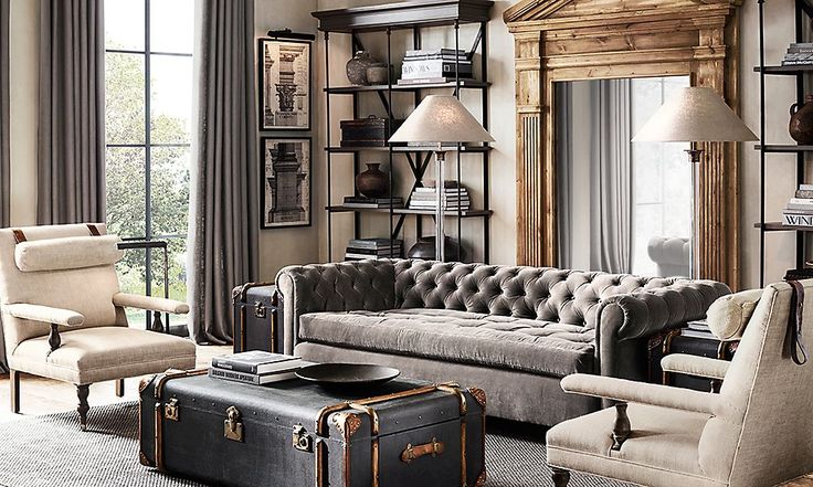 20 Amazing Living Rooms Inspired by Restoration Hardware