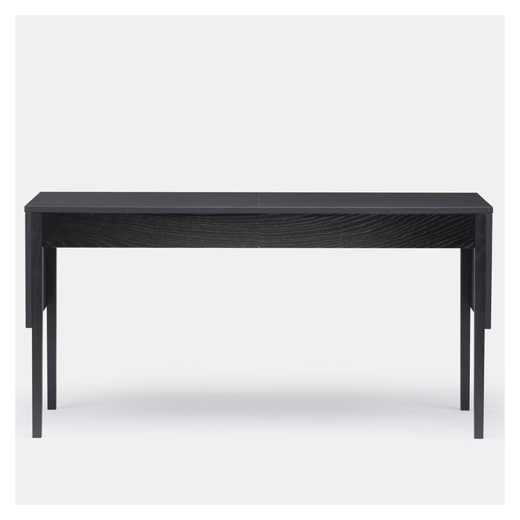 Drape Desk Black Ash & Leather