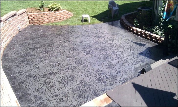 Grey Black Paint For Concrete Patio Slabs