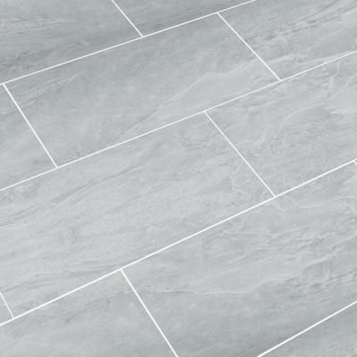 SnapStone Oyster Grey 12 in. x 24 in. Porcelain Floor Tile (8 sq. ft. / case)