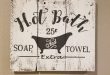 Vintage Bathroom Sign, Rustic Sign, Bathroom Decor, Farmhouse Sign, Bath Decor, Bath Wall Art, Wall Art, Farmhouse, Country Decor, Vintage