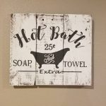 Vintage Bathroom Sign, Rustic Sign, Bathroom Decor, Farmhouse Sign, Bath Decor, Bath Wall Art, Wall Art, Farmhouse, Country Decor, Vintage