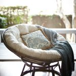 Papasan Taupe Chair Frame