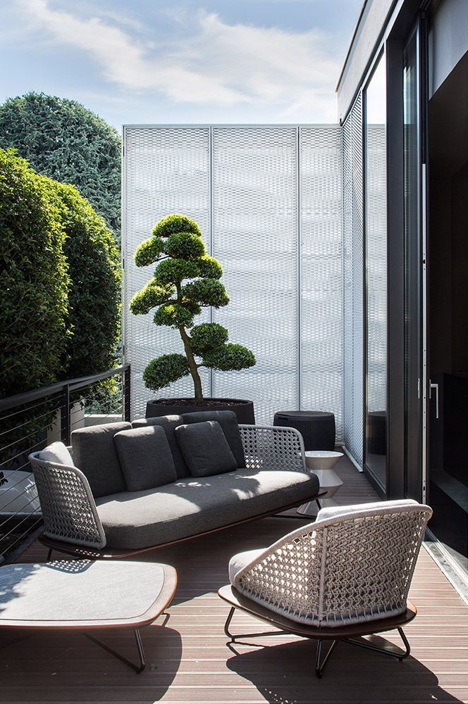 22 Smart Balcony Designs with Space Saving Furniture and Planters