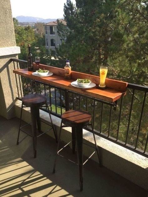 DIY Balcony Bar Top