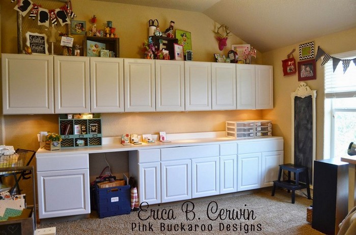 Craft cupboards with doors