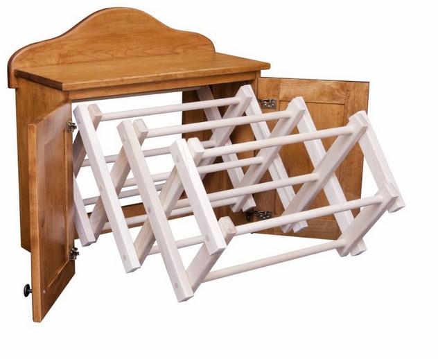 Amish wood clothes dryer