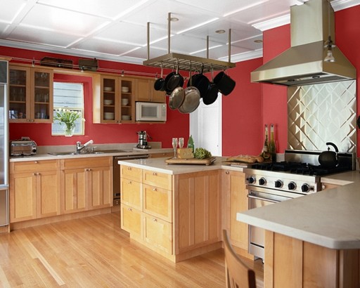 Kitchen lacquer colors red 2