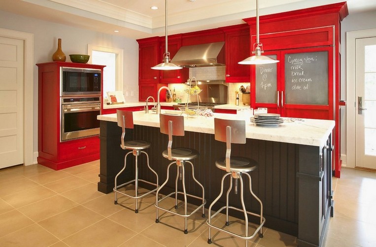 Kitchen color colors red 3