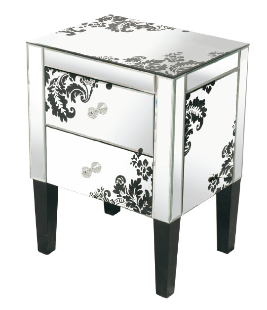 Mirrored side table 3