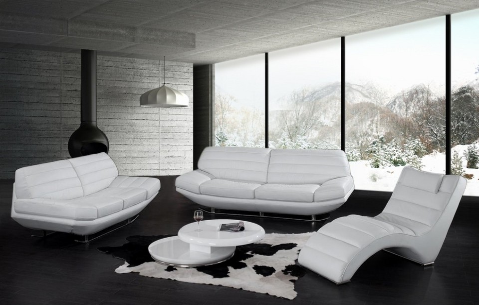 White leather sofa 2