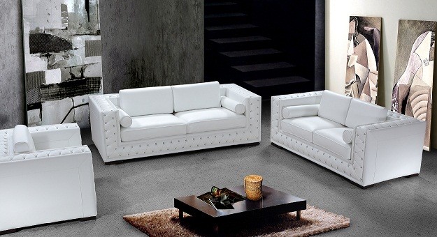 White leather sofa 3