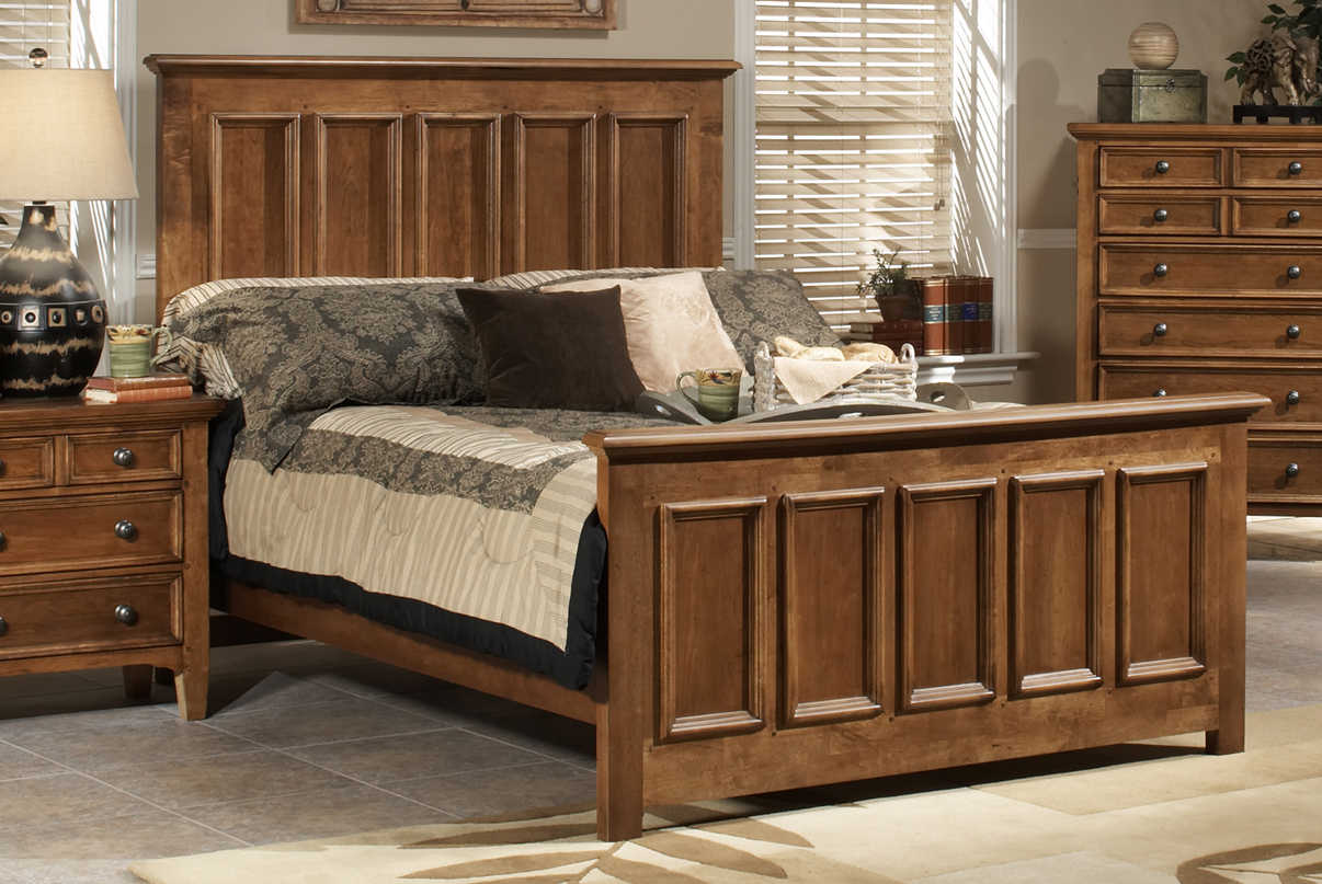 Wooden bed frame bed 2