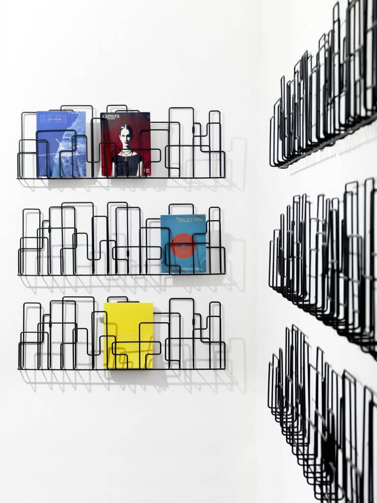 Wall Mounted Magazine Rack Design