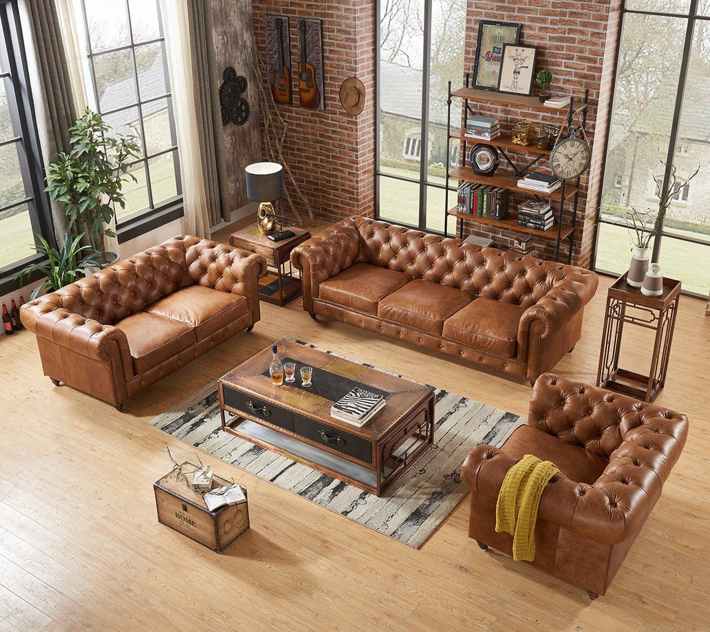 Style your living room a with
a top grain leather sofa