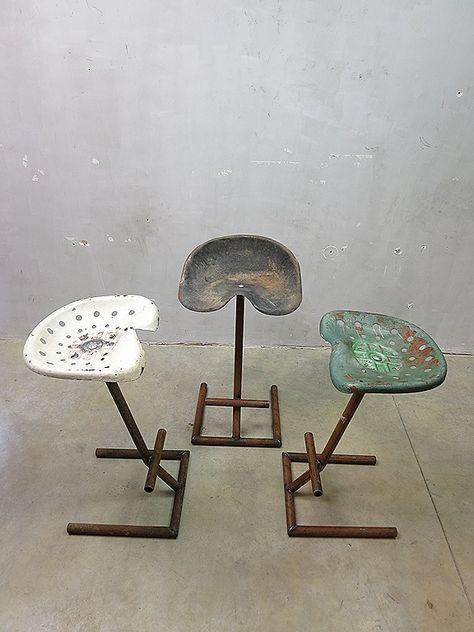 Industrial bar stool in a kitchen loft