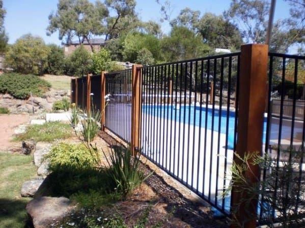 Types of pool fences