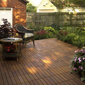 Choosing the decking tiles