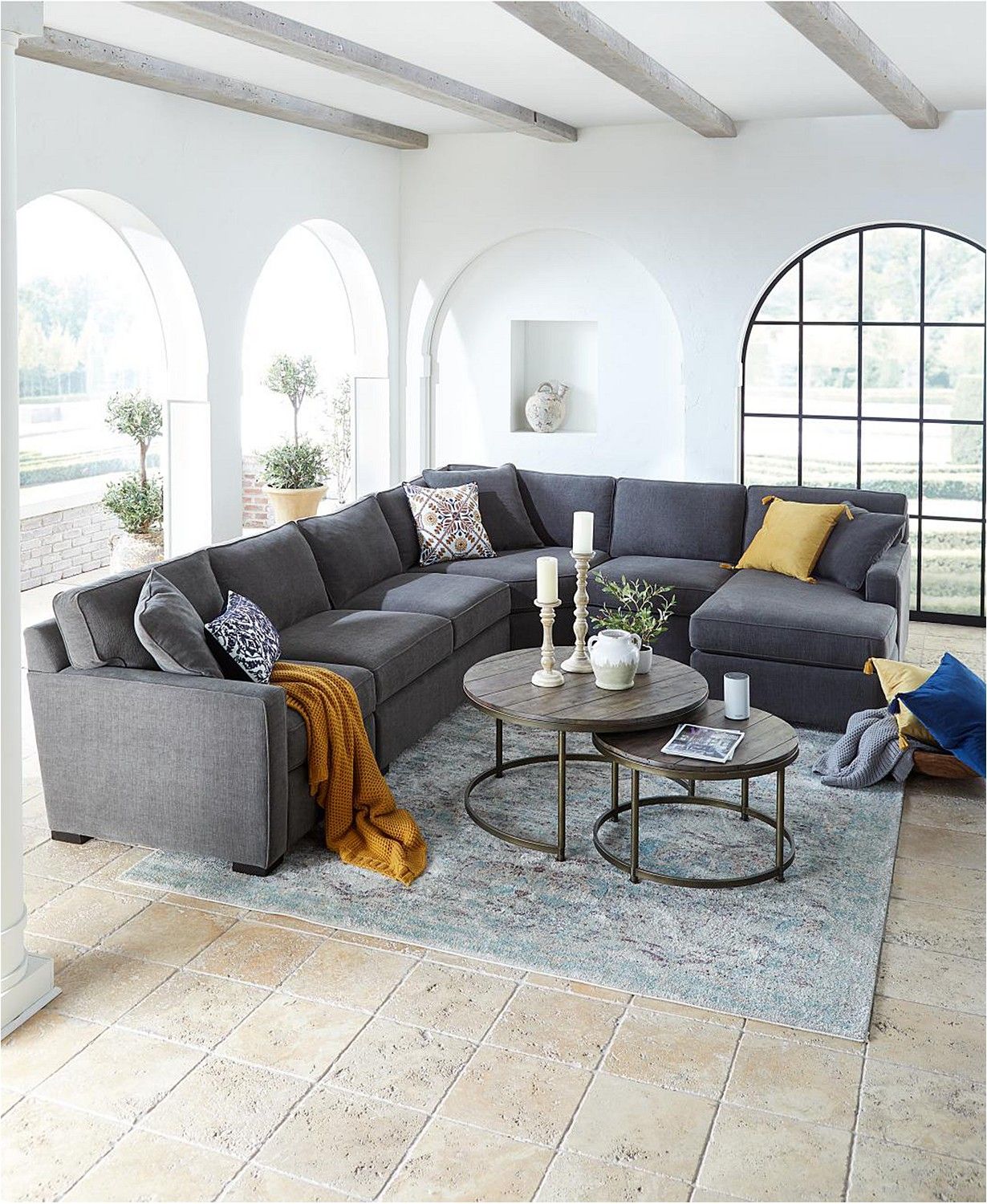 The super gray sectional sofa