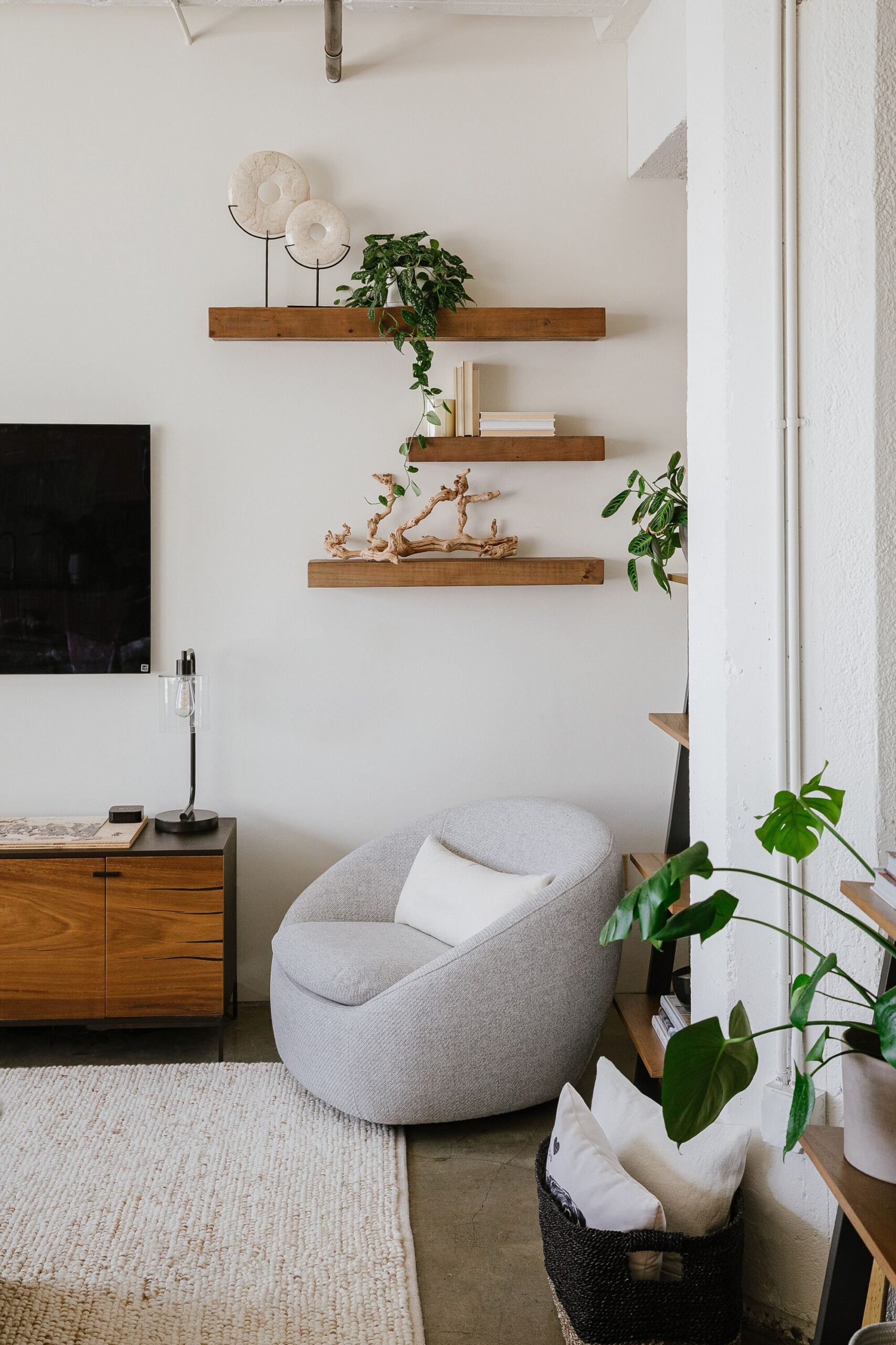 Save space in your room with
living room shelves