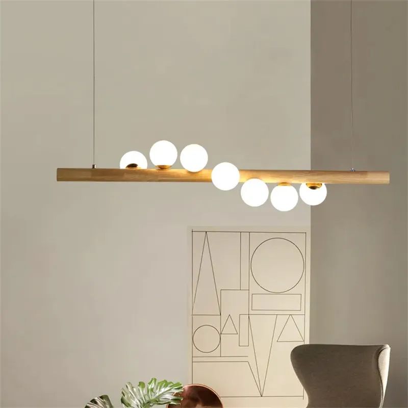 Modern pendant lighting fixtures in home interior