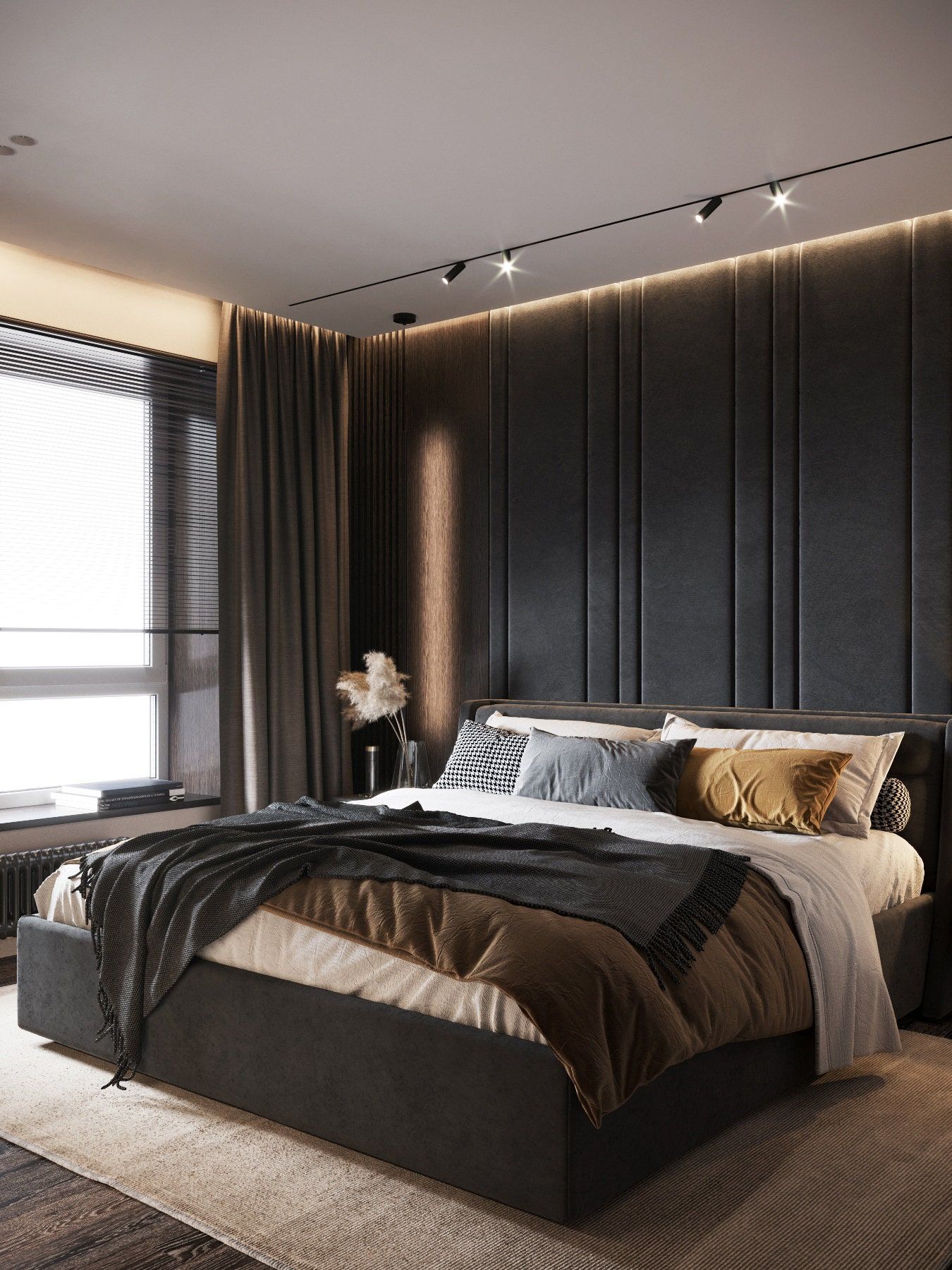 Modern twin headboard: types and benefits