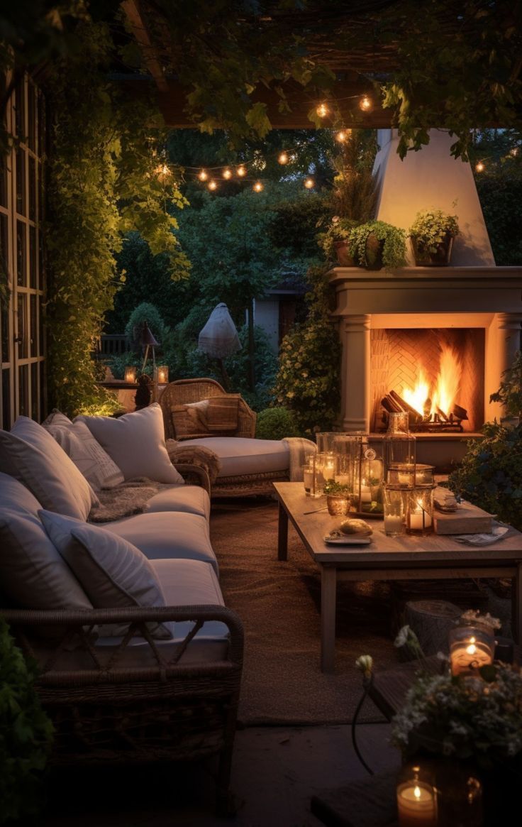 AMAZING OUTDOOR FIREPLACE
IDEAS FOR THE PATIO 