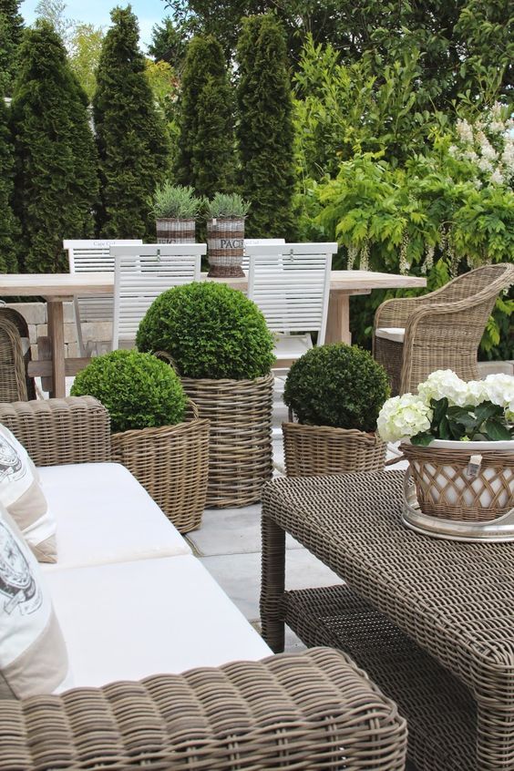 Make your Garden Comfortable
with wicker garden furniture