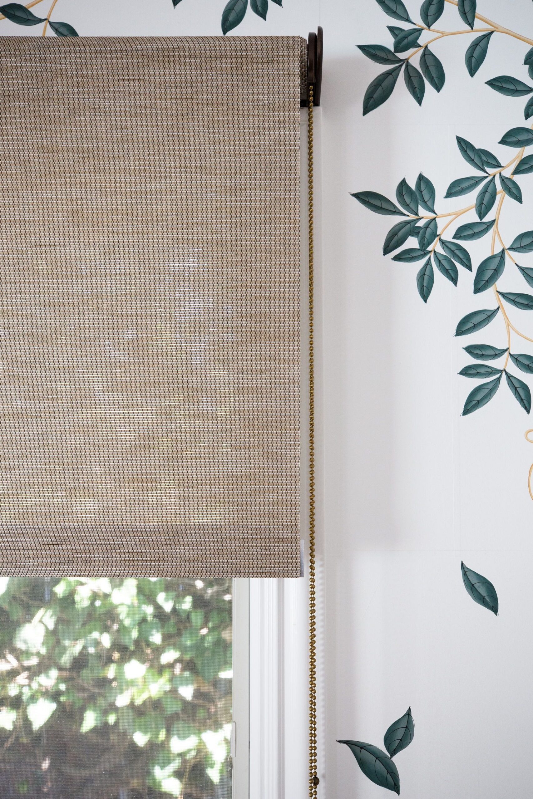 How can you hang your window
shades?