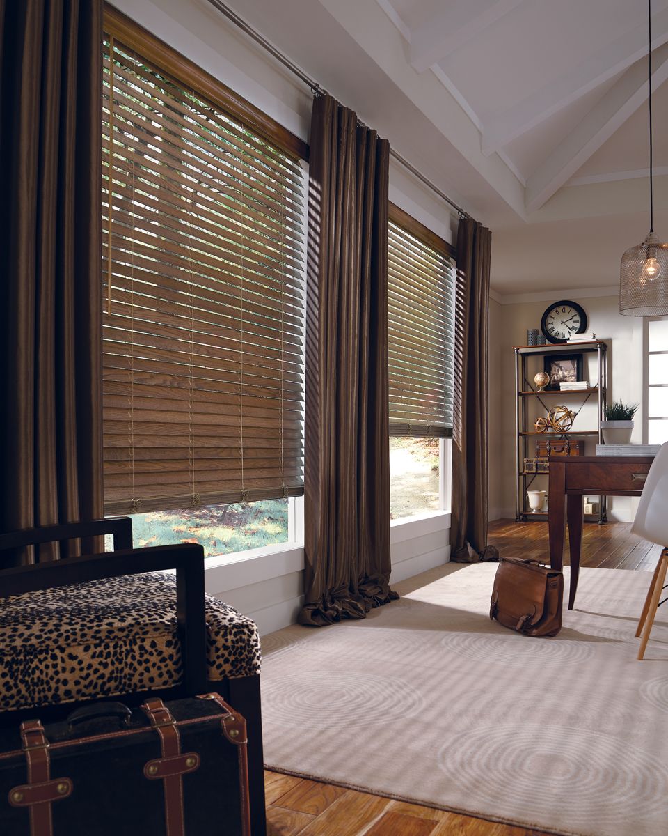 Make it a Natural Fit for your
windows by using wood blinds