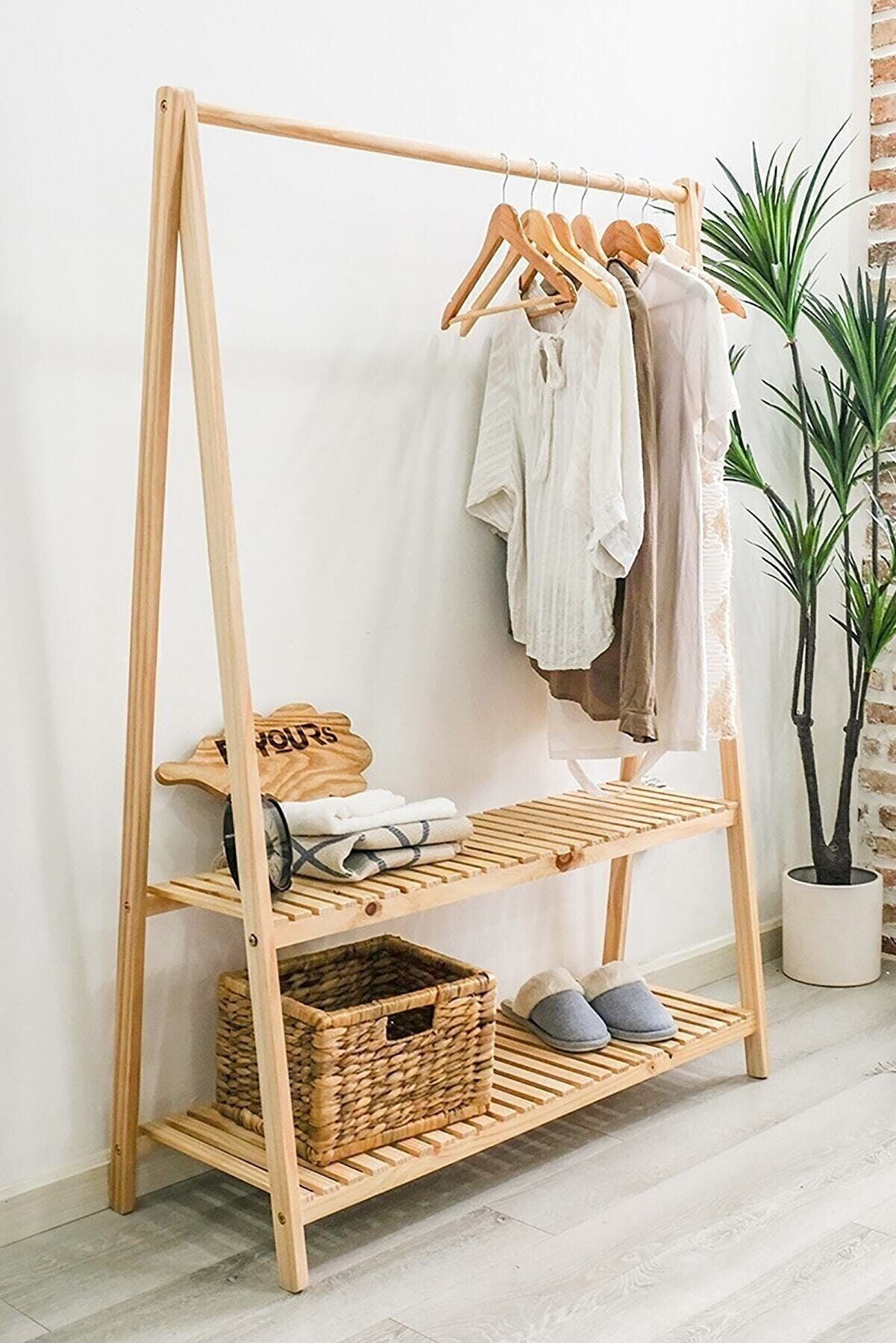 Wooden Clothes Rack And Different Types Of Wood Used To Make It