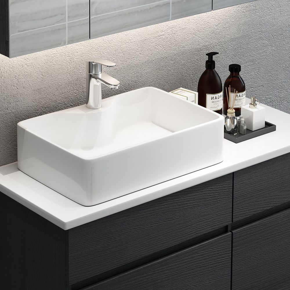 Bathroom sink cabinets with
marble top