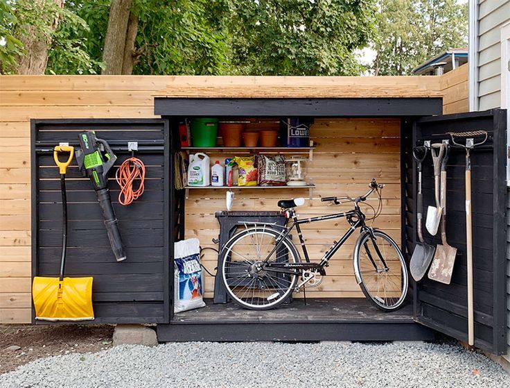 different types of Bike
storage shed