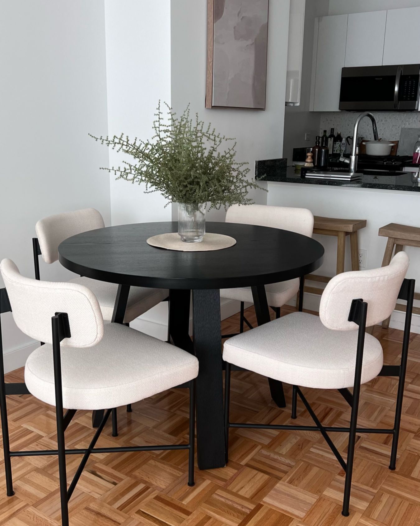 What An Elegance To Have A
Black Dining Table