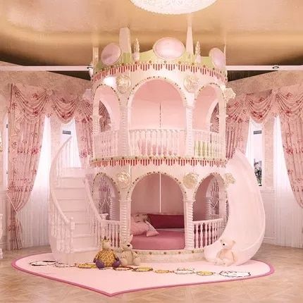 Princess Bedroom Set with
Adorable Accentuating Details