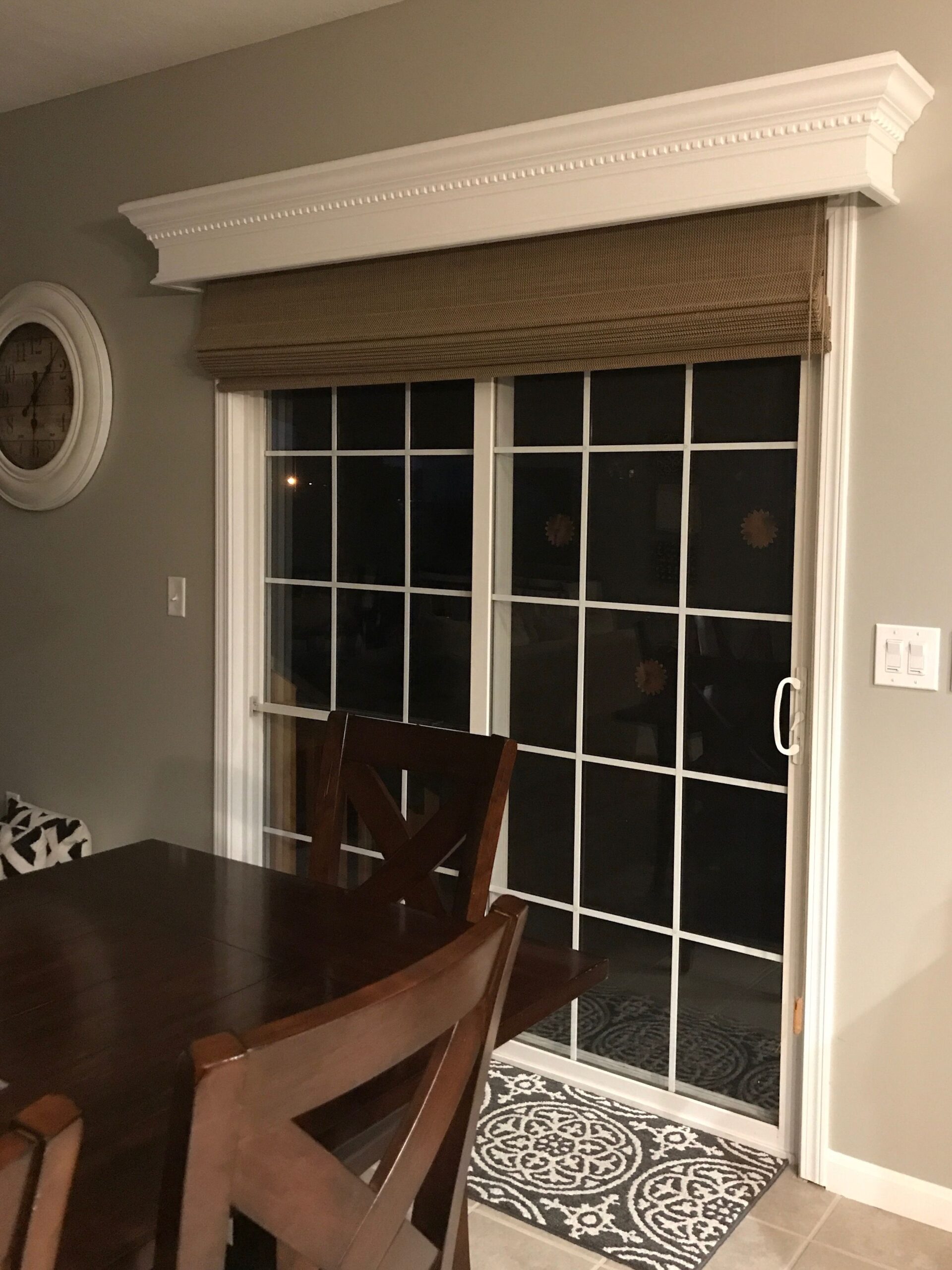 What is the cost of applying
Sliding door window treatments?