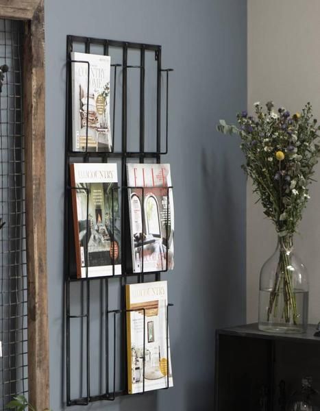 Wall Mounted Magazine Rack Design