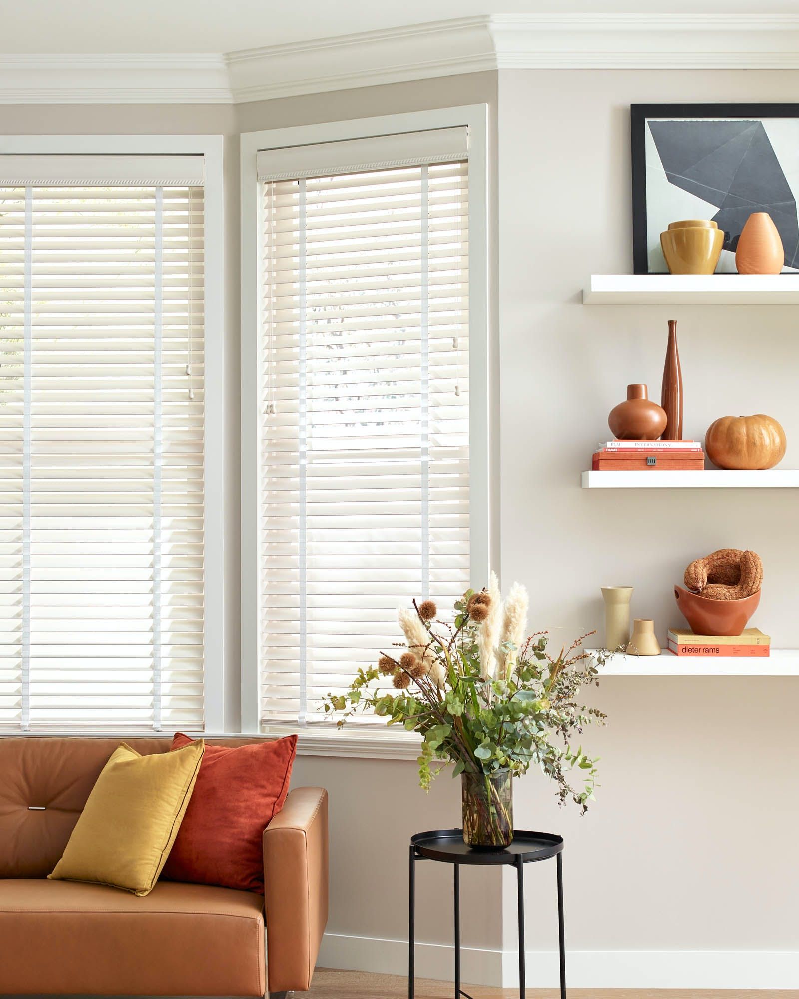 Decoration Ideas Using White
Wood Blinds