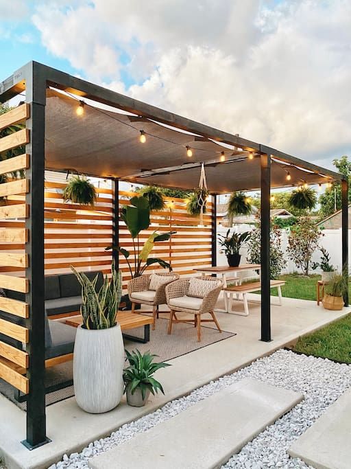 Stylish Retreats: Designing with Modern
Pergolas