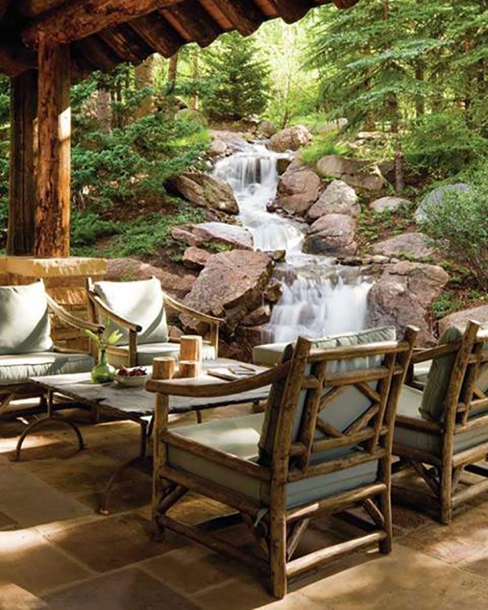 Give a Natural Impression by
using Rustic Outdoor Furniture for your Compound