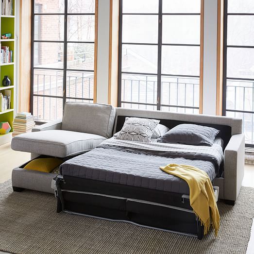 Enjoy the luxury and relaxing
feel of comfort using a sectional sleeper sofa