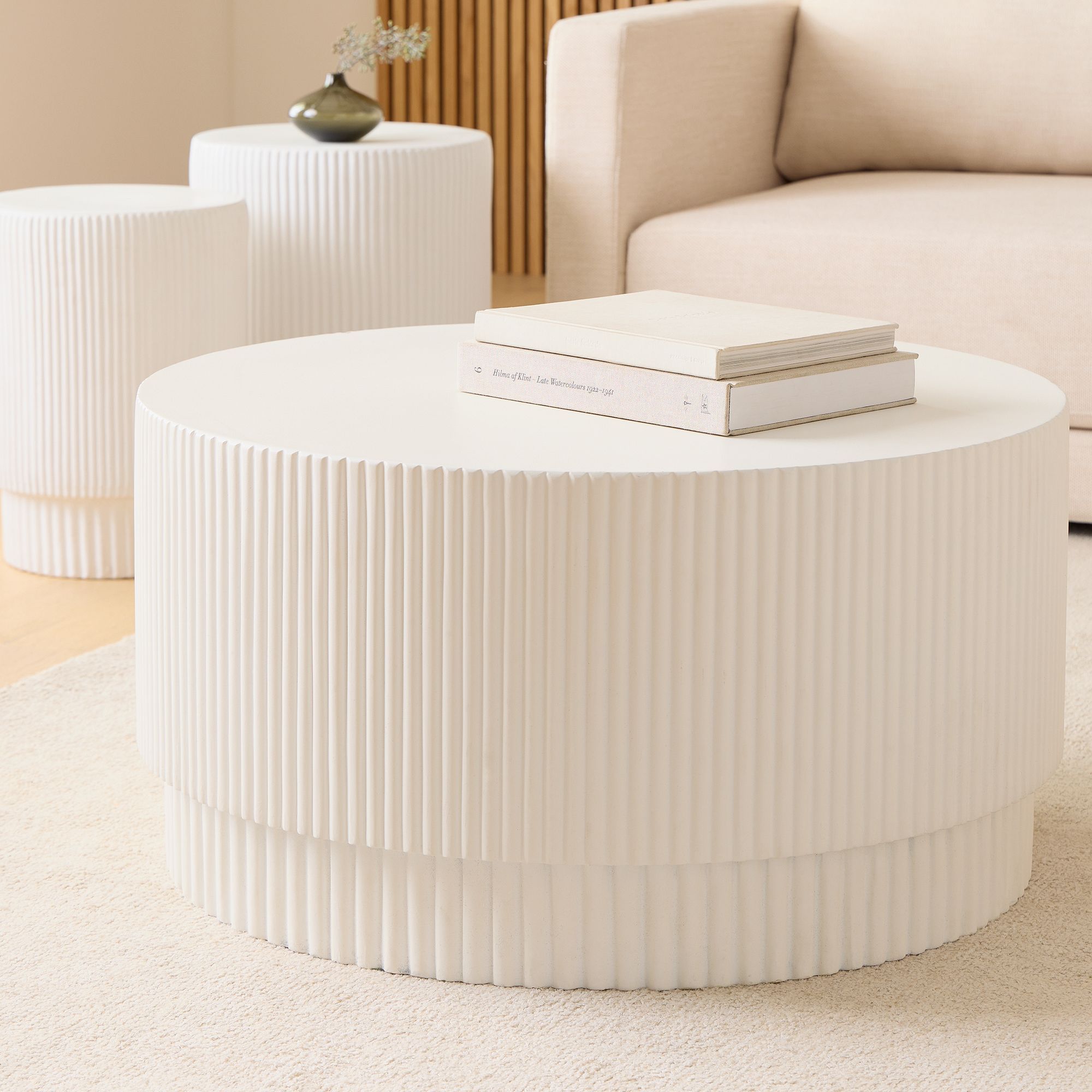 Nice white coffee table for home and patio