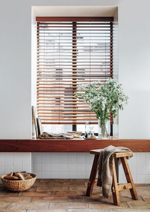 Make it a Natural Fit for your
windows by using wood blinds