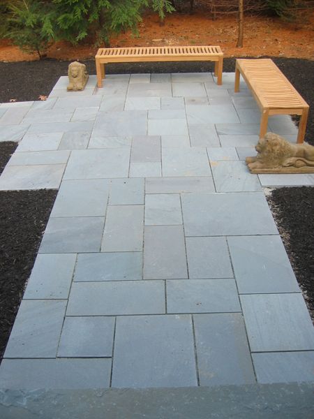 Building an Impressive Garden
with blue stone pavers