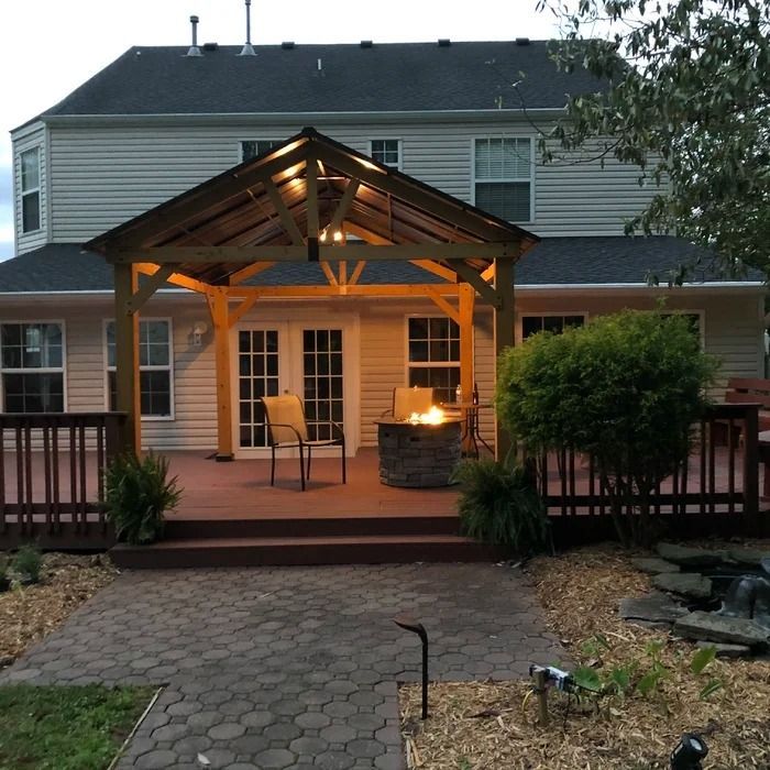 Hard top gazebo now forget
about stress