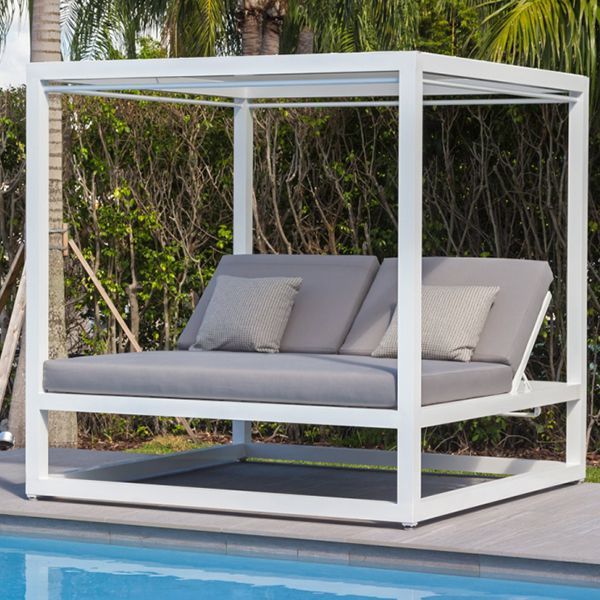 An Elegantly Luxurious Outdoor
  Daybed with Canopy