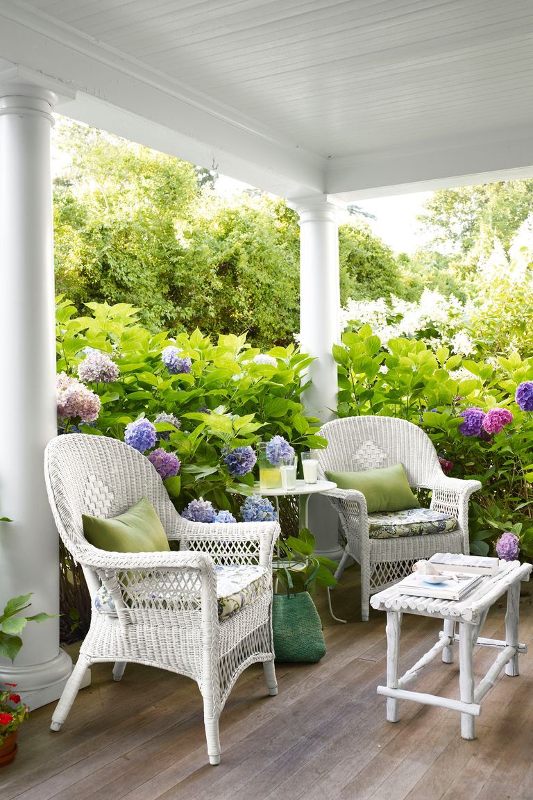 The making of the outdoor
wicker furniture